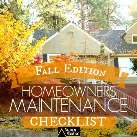 Fall Maintenance Checklist